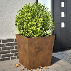 Jardinières 2 pcs 50x50x50 cm acier corten