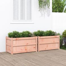 Jardinières 2 pcs bois massif douglas