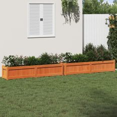 Jardinières 2 pcs marron bois de pin massif