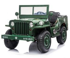 Jeep électrique enfant verte Wiliam