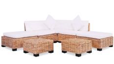 Salon de jardin 18 pieces Rotin naturel Jardila