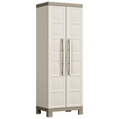 Keter Armoire de rangement polyvalente Excellence Beige et taupe 182cm