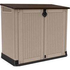 KETER - Coffre de jardin - Multifonctions - sans vérins - 880L - Beige