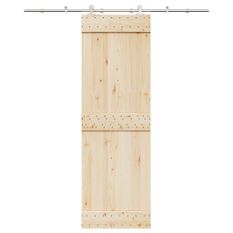 Kit fixation porte coulissante 200 cm Acier inoxydable Argenté