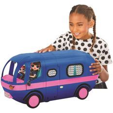 L.O.L. Surprise Glamper - camping car pour poupée 4 en 1 - Bleu électrique