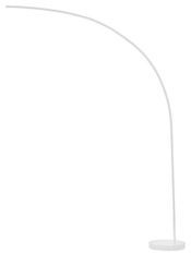 Lampadaire à LED arc métal blanc Malasy H 185 cm