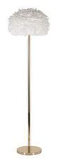Lampadaire à plumes blanches design métal doré SLIM