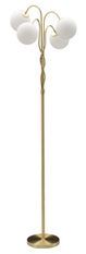 Lampadaire design doré 4 sphères verre GLAMY