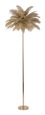 Lampadaire design plumes blanches doré PALM