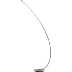 Lampadaire LED arc métal argenté Omeo