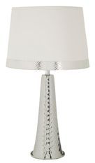 Lampe de table argentée design moderne élégant TOWER