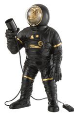 Lampe de table astronaute singe noir et doré Astrid H 47 cm