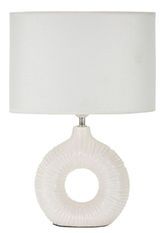 Lampe de table blanche design élégant drapé moderne SETA
