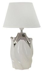 Lampe de table design céramique blanc et gris élégante BILLY