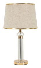 Lampe de table dorée élégante beige PRAGA Lumière