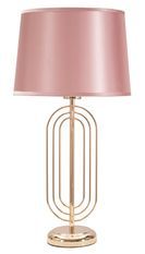 Lampe de table dorée rose design glamour élégant KRISTA