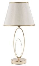 Lampe de table Glam Flush doré crème design élégant