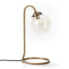 Lampe de table métal doré Tyana H 43 cm