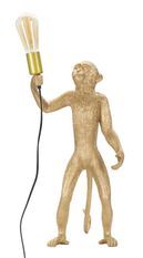 Lampe de table monkey gold cm ø 26x34x55