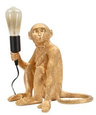 Lampe de table singe doré glamour MONKEY ICON