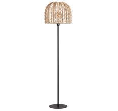 Lampe haute sur pied en rotin LOZANE – Élégance artisanale & design naturel