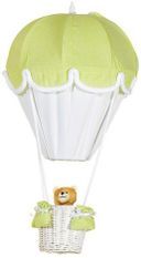Lampe montgolfière coton anis et blanc