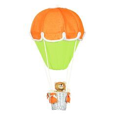 Lampe montgolfière Orange et vert