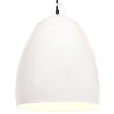 Lampe suspendue industrielle 25 W Blanc Rond 42 cm E27