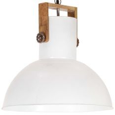 Lampe suspendue industrielle 25 W Blanc Rond Manguier 52 cm E27