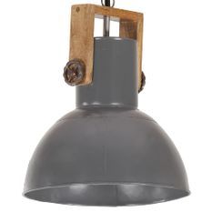 Lampe suspendue industrielle 25 W Gris Rond Manguier 32 cm E27