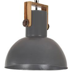 Lampe suspendue industrielle 25 W Gris Rond Manguier 42 cm E27