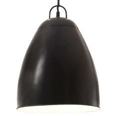 Lampe suspendue industrielle 25 W Noir Rond 32 cm E27
