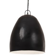 Lampe suspendue industrielle 25 W Noir Rond 42 cm E27
