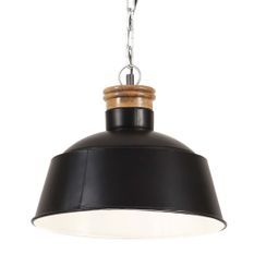 Lampe suspendue industrielle 32 cm Noir E27