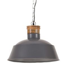 Lampe suspendue industrielle 42 cm Gris E27