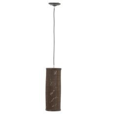 Lampe suspension bambou foncé Cintee H 42 cm