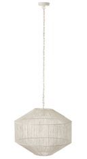 Lampe suspension métal blanc Sammy H 150 cm