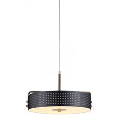 Lampe suspension métal noir et doré vieilli Mohica