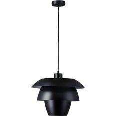 Lampe suspension métal noir Ida 38 cm