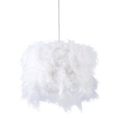 Lampe suspension plumes blanches Derick