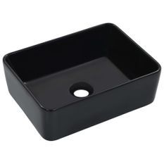 Lavabo 40x30x13 cm Céramique Noir