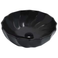 Lavabo 46x17 cm Céramique Noir