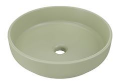 Lavabo rond vert mat RIVER 40 cm