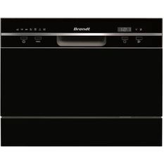 Lave-vaisselle compact pose libre BRANDT DFC6519B - 6 couverts - L55cm - 49 dB - Noir