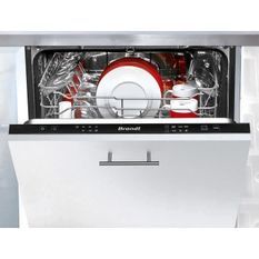 Lave-vaisselle encastrable BRANDT LVE134J - 13 couverts - L60cm - 44 dB - Noir