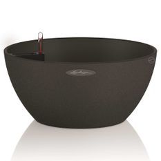 LECHUZA Jardinière CUBETO Stone 30 ALL-IN-ONE noir graphite 13832