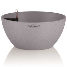 LECHUZA Jardinière CUBETO Stone 40 ALL-IN-ONE gris pierre 13840