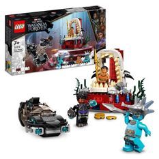 LEGO Marvel 76213 La Salle du Trône du Roi Namor, Jouet Sous-Marin, Figurines Black Panther