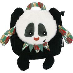 LES DEGLINGOS Sac a Dos Velours Rototos Le Panda Enfant