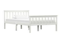 Lit adulte pin massif blanc Karibou 120x200 cm